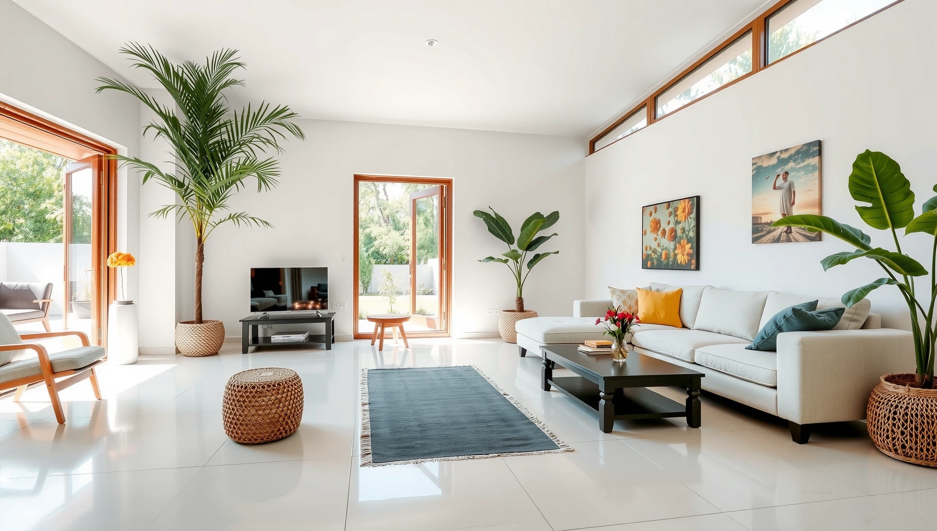 Sparkling clean home interior