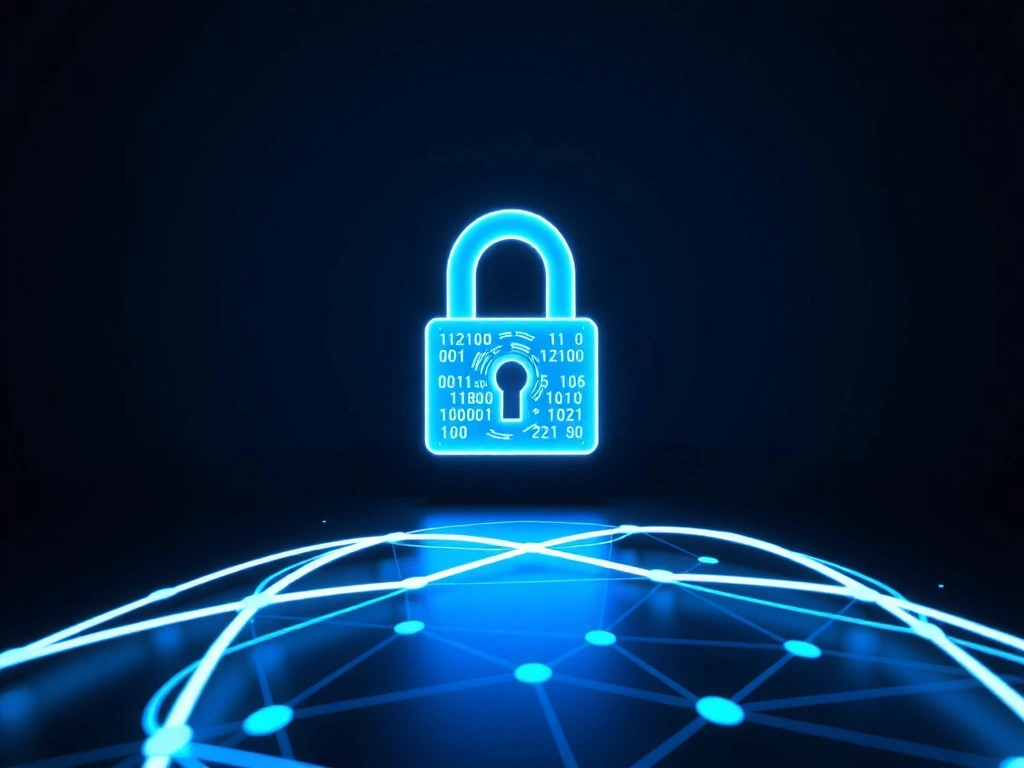 Padlock icon representing data security