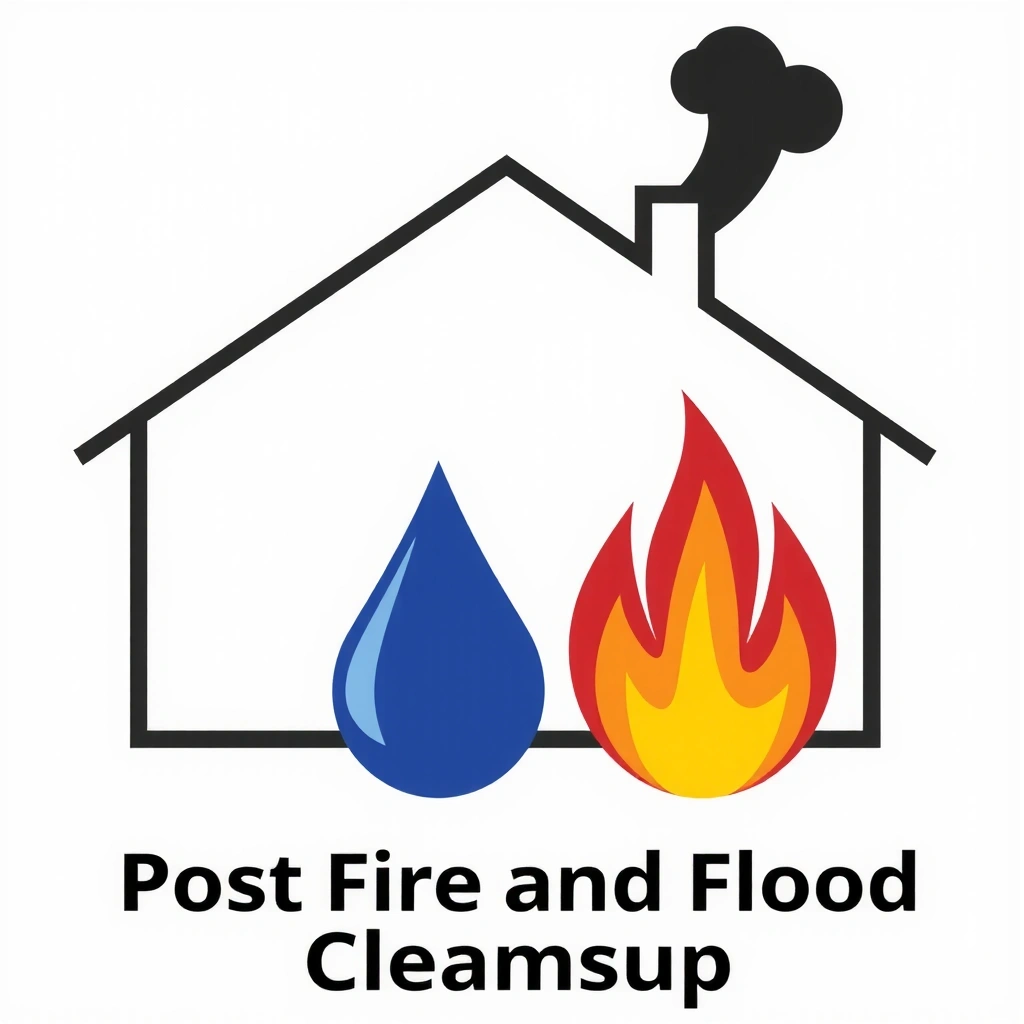 Icon representing post-fire and flood cleanup services